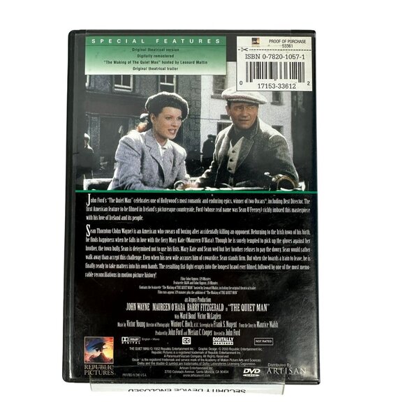 John Wayne Collection The Quiet Man 1952 Starring John Wayne Region 1 DVD Editio - Picture 2 of 7